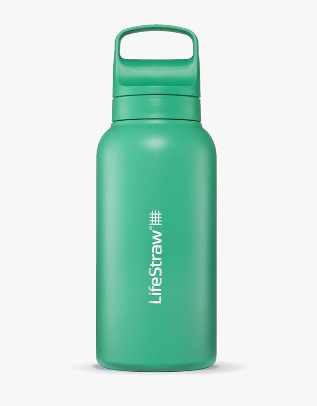 LifeStraw Go Series Stainless Steel 1L Bottle Filter LifeStraw - Online store Cactus Green