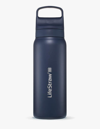 LifeStraw Go Series Stainless Steel 700 ml Bottle Filter LifeStraw - Online store/Color-Aegean Sea