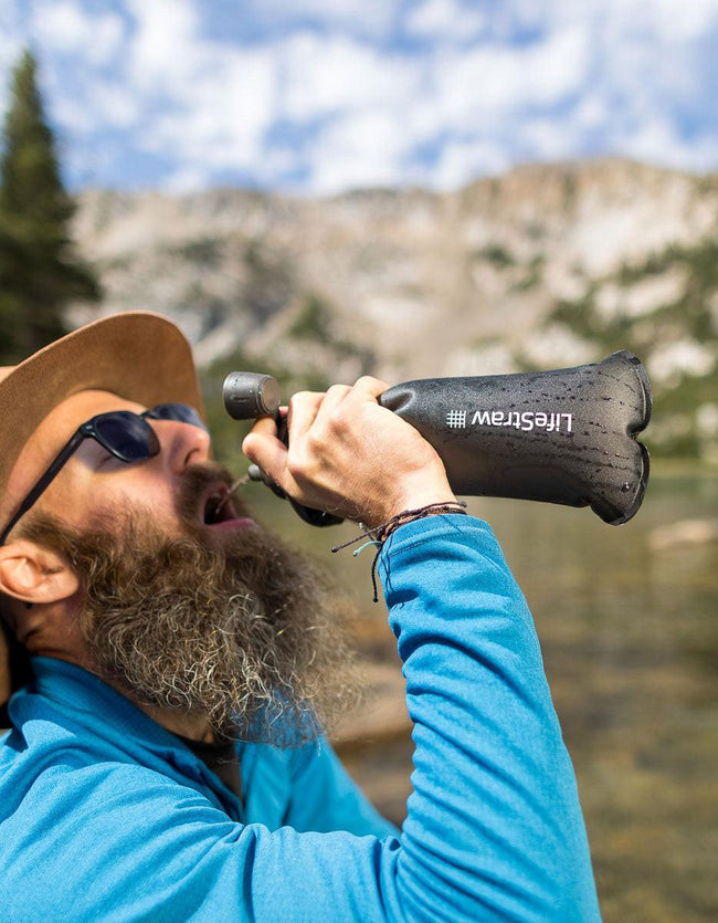 LifeStraw Peak Series Collapsible Squeeze 1L Bottle with Filter Bottle Filter LifeStraw Water Filters & Purifiers